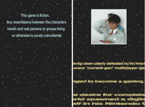 Arino na introdução com letreiros de Star Wars